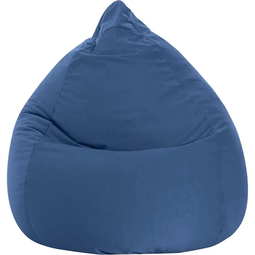Poltrona a sacco Navy - Accogliente, elegante e confortevole per bambini e adulti - Ideale per soggiorni, lettura, gaming e relax