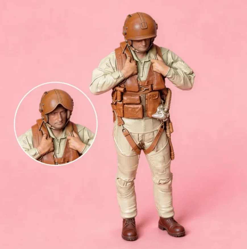 Kit modello soldato in resina 1/48, figura incolore e autoassemblata A-2271