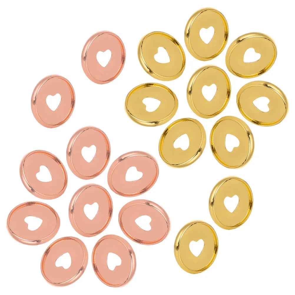 20Pcs Album Loose-Leaf Binder Discs Plastic Binding Discs for Notebooks Planners Office School Supplies