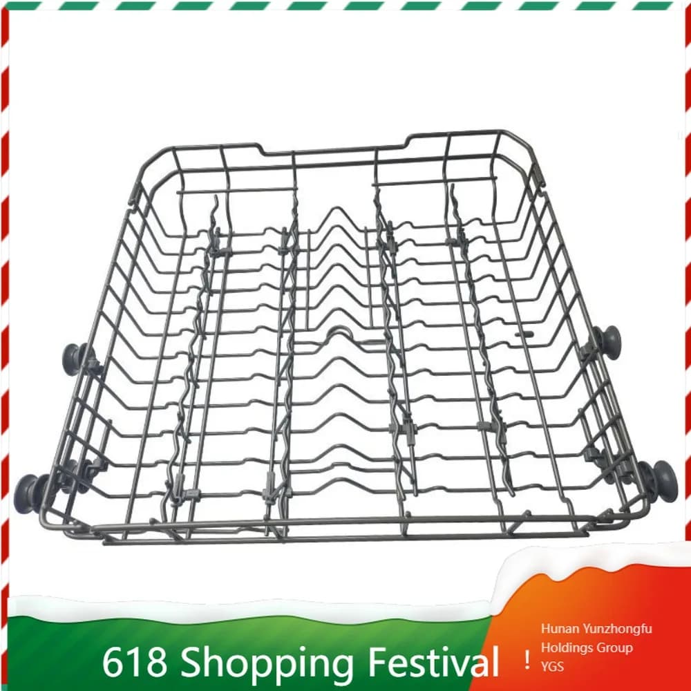 Sturdy Dishwasher Basket Complete Assembly Wear Resistant Dish Rack For Multiple Common Dishwasher Models