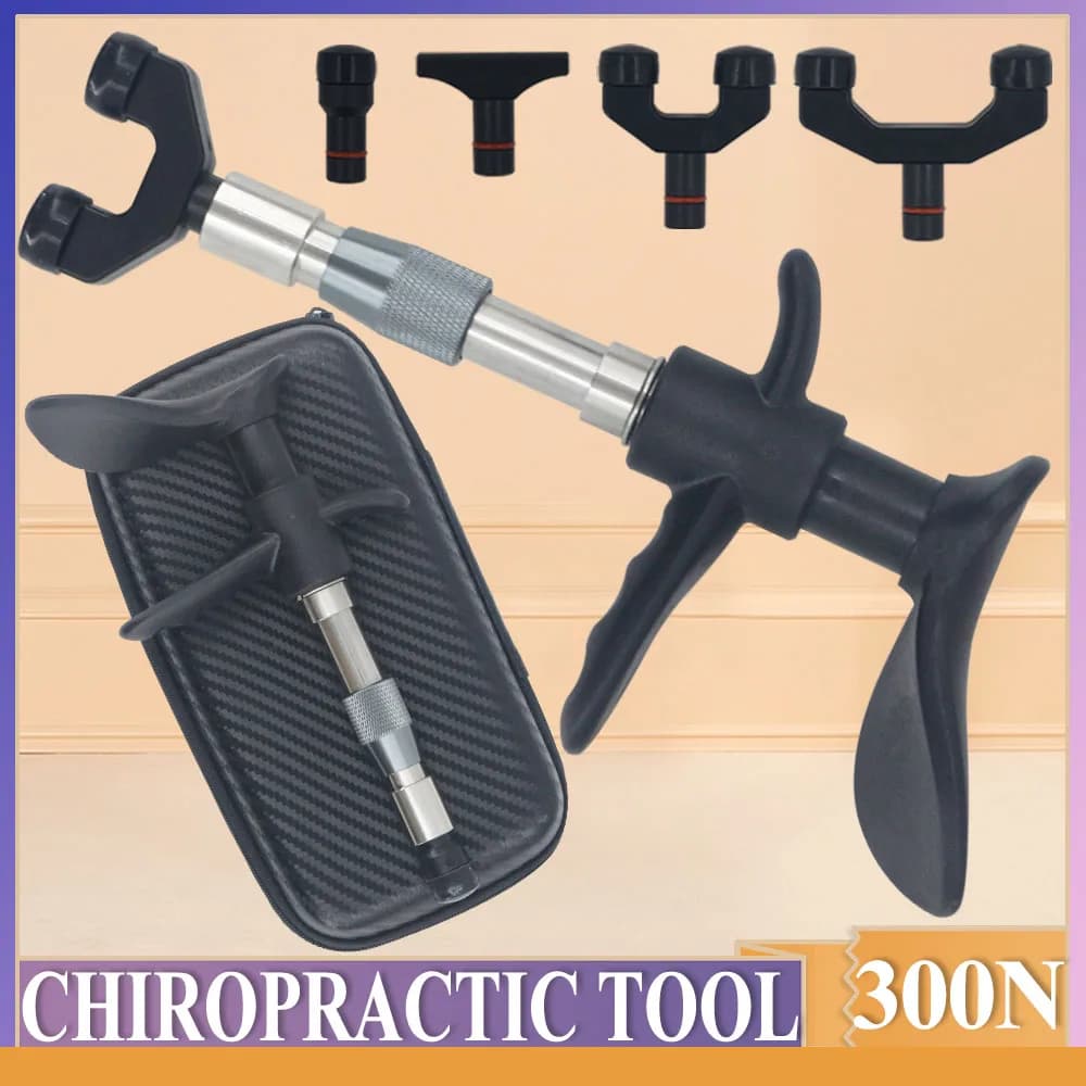 Manual Tool for Chiropractics, Four-head Massage to Relieve Muscular Pain, Spalles and Knees, Vertebral Column Correction, Health Care Device
