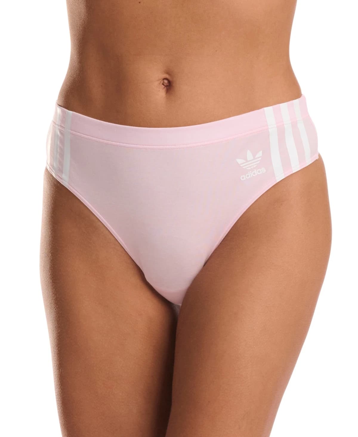 Adidas Intimates Women's 3-Stripes Wide-Side Thong Underwear