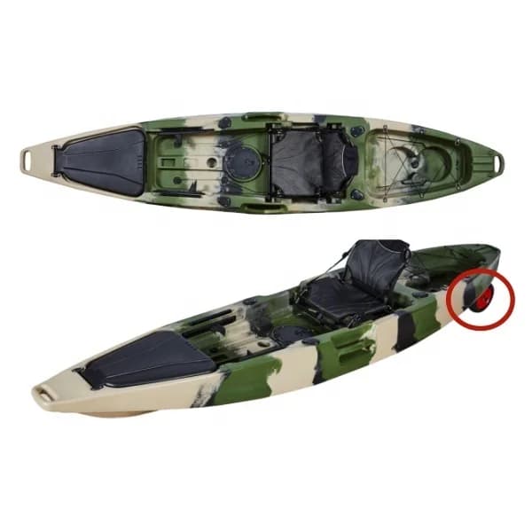 LSF Nuovo Arrivo Kayak da 12 Piedi per Mare, Monoposto con Accessori, Pagaia e Sedia