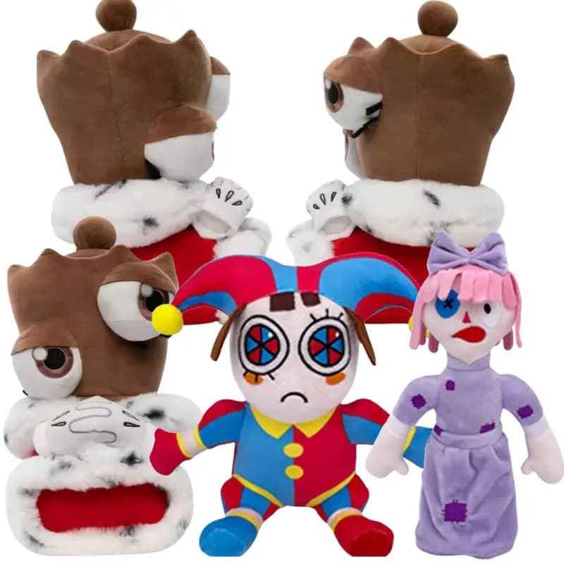 Peluche The Amazing Digital Circus, Morbido Pupazzo Animato CIRCUS, Regalo di Natale, Compleanno, Capodanno per Bambini