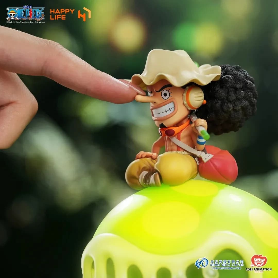 [in stock]Happy Life Usopp Figure Squeeze Touch Night Light Anime Collectible Official Licensed For Home Bedroom Desk Decoration