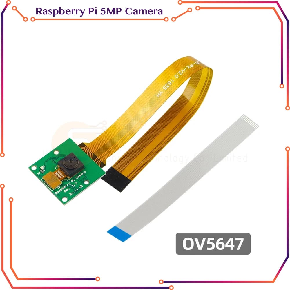 Raspberry Pi 5 / Zero Room 5MP 1080P OV5647 Webcam with optional FFC support for Raspberry Pi 5/4/3/Zero 2 W Pi0