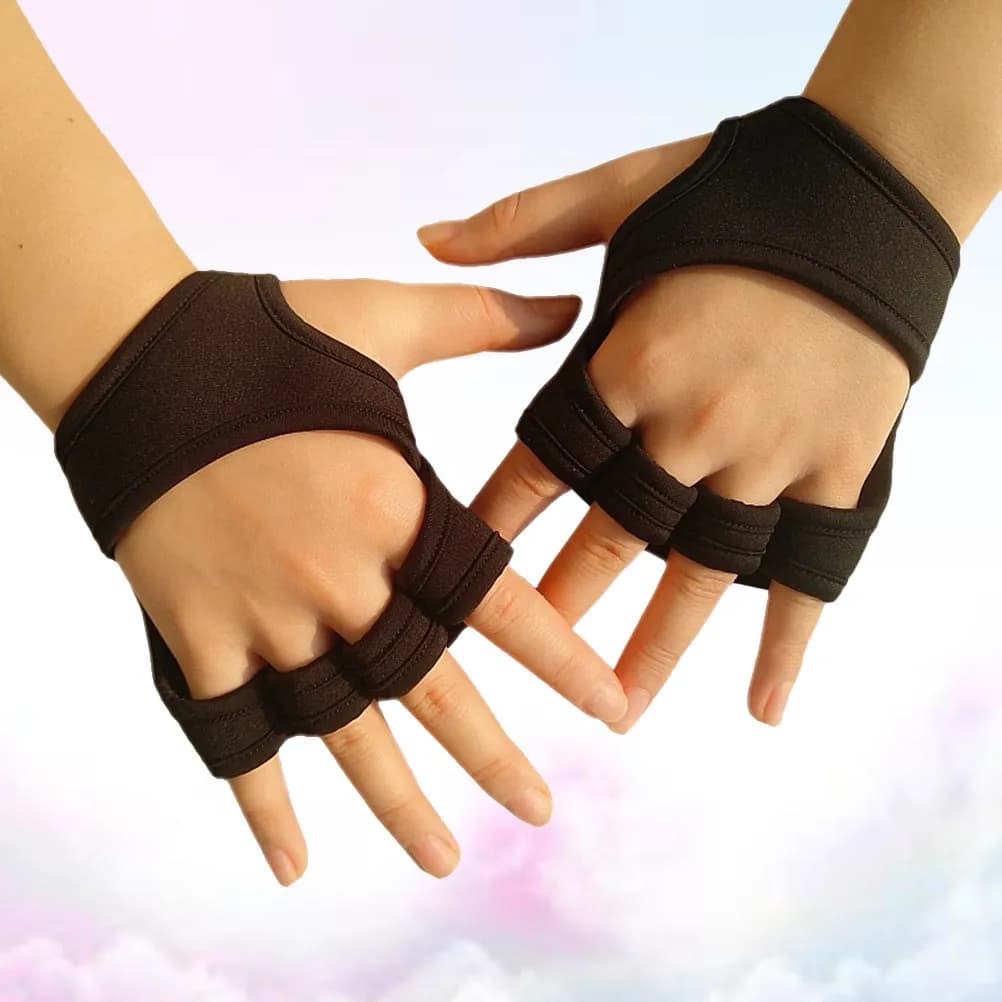 Guanti da Palestra per Uomo e Donna, Neri, Taglia XL, Antiscivolo in Silicone, Senza Dita, Imbottiti, con Cinturino da Polso, Protezione del Palmo per Sollevamento Pesi
