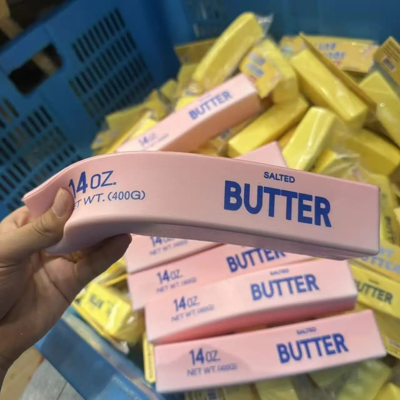 R Hot Butter Stick Squishy Toy Slow Rising Squeeze Stress Relief Fidget Toy Butter Bar Brick Hand Relax Gift for Kids Adults