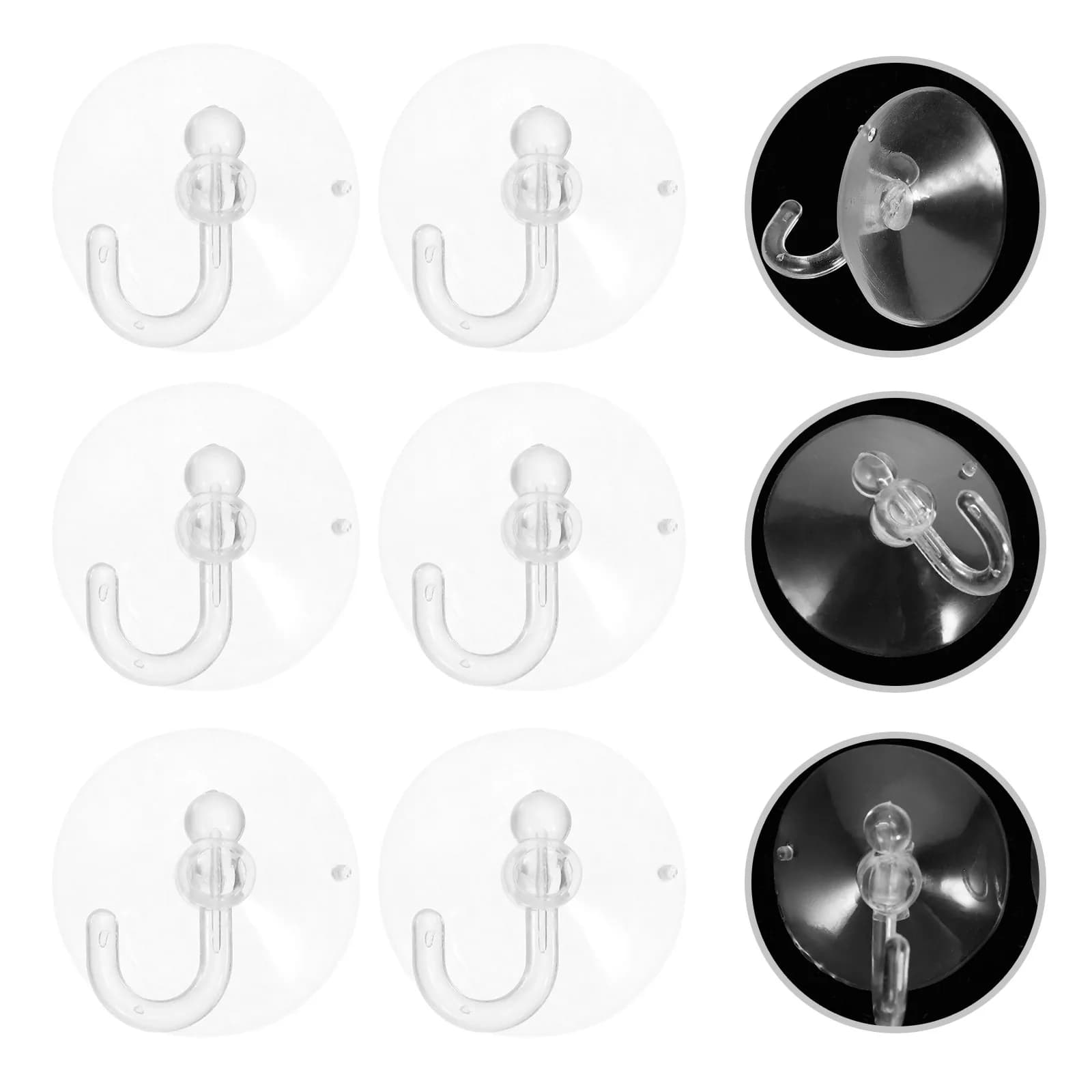 100 Pezzi Ganci a Ventosa Moderni e Minimalisti, Ganci da Parete a Forte Suzione per Bagno, Doccia, Cucina, Porta, Finestra