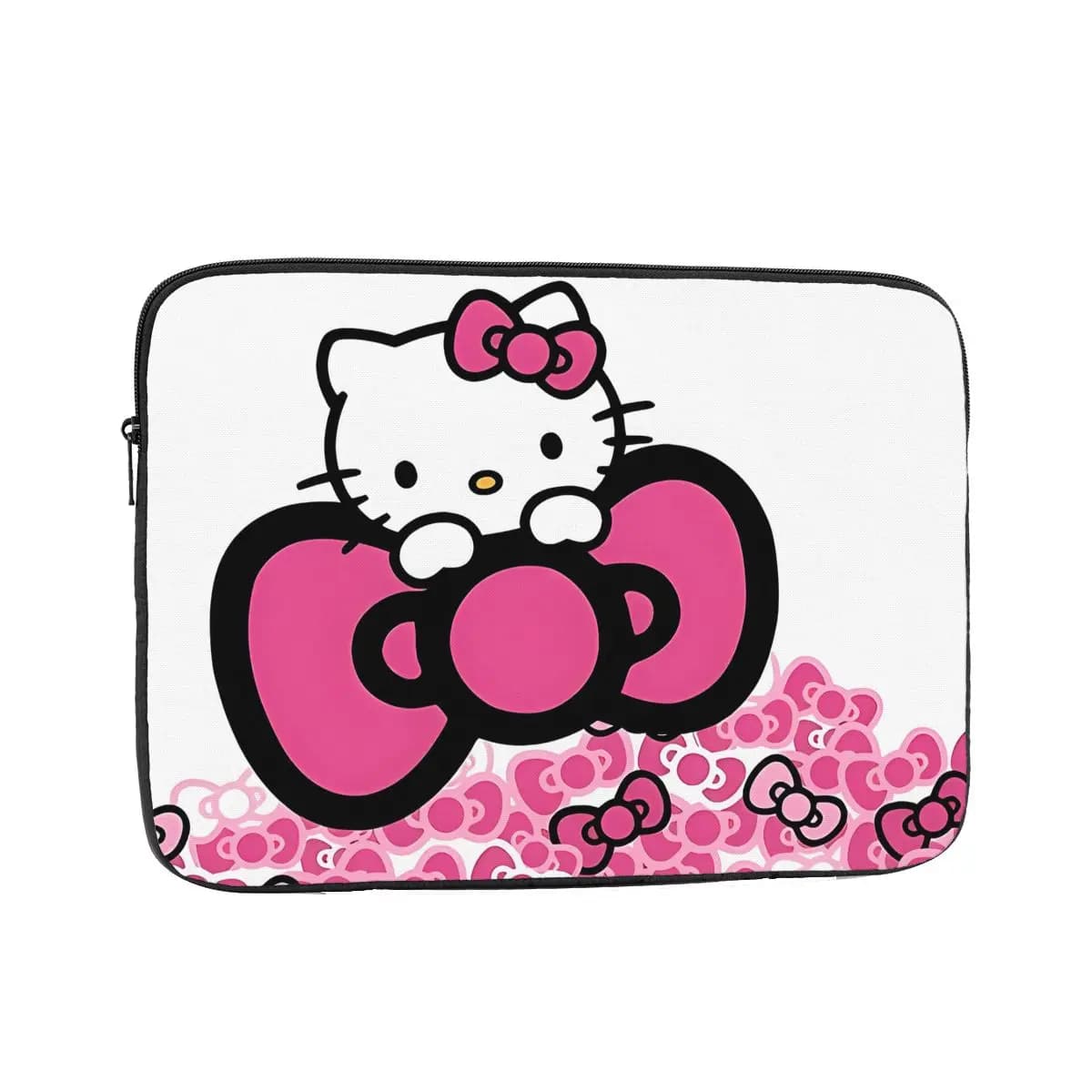 Custodia Protettiva Rosa Hello Kitty con Fiocco per Laptop 12 13 15 17 Pollici, Borsa Antiurto per Notebook Grumpy Bear