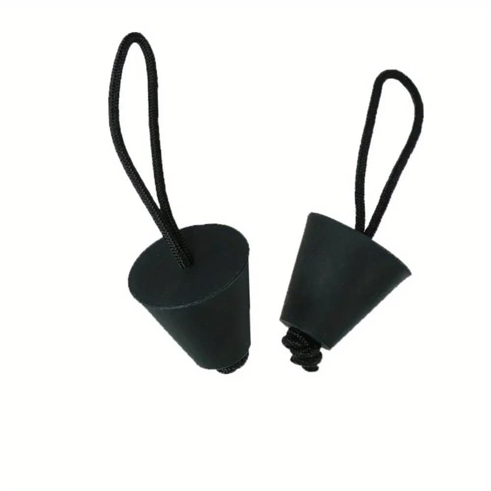 2 pezzi kayak canoa barca marina gommone tappo scupper fori di scarico kit tappo con corda