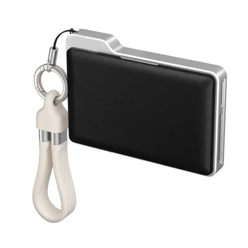 ABZW DC01 Custodia Portatile 2-in-1 per Schede di Memoria con Lettore di Schede Simultaneo a Doppio Slot per Fotocamere e Smartphone