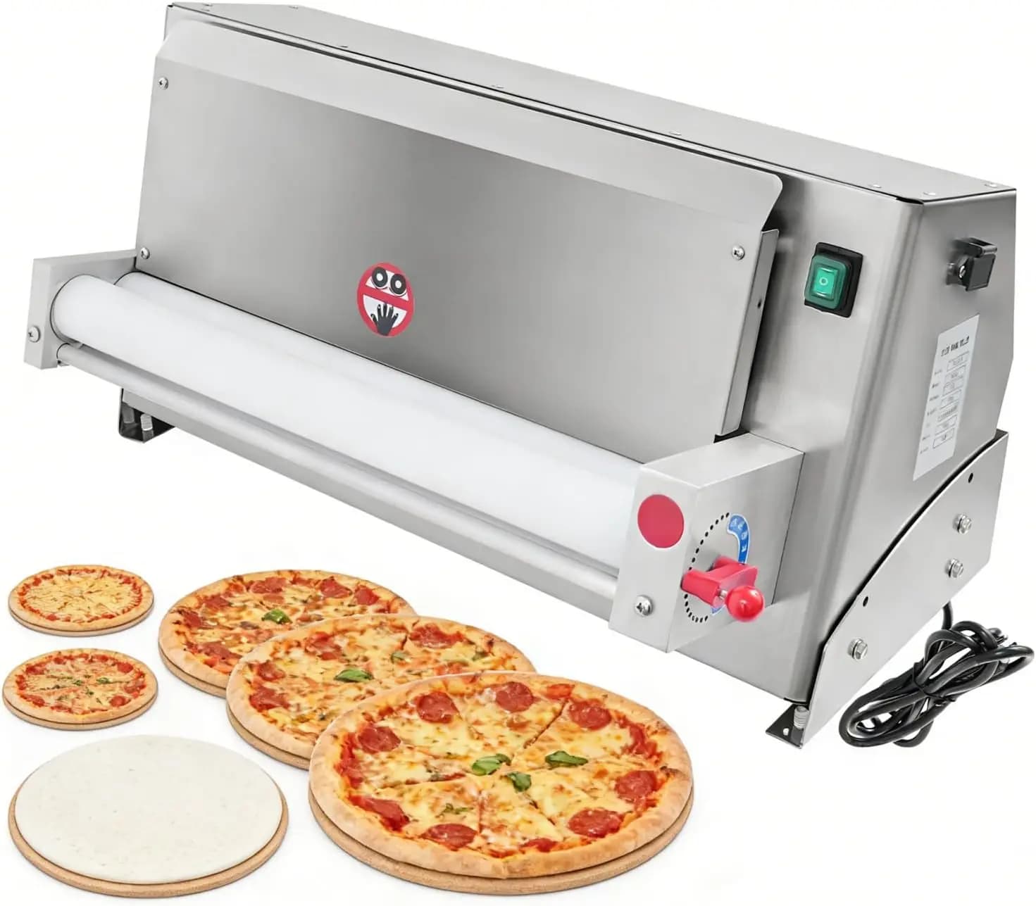 Macchina Stendipasta Professionale Automatica per Pizza e Impasti - Pressa Commerciale per Pizza