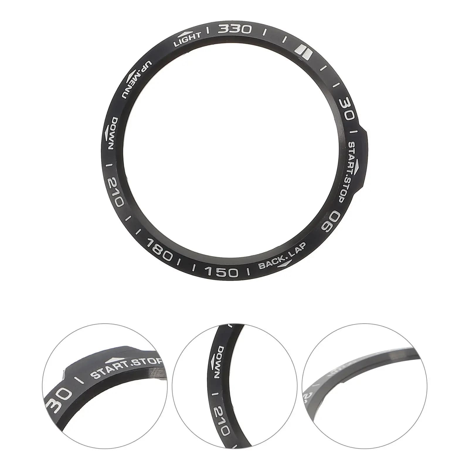 1Pcs Watch Bezel Ring Compatible with Garmin 6X Premium Stainless Steel Metal Watch Cover Dust Scratch Friction