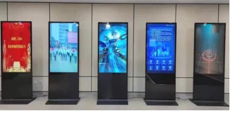 55/65-inch floor-standing TV with ultra-thin back panel, flat-panel LCD display, digital signage and monitor