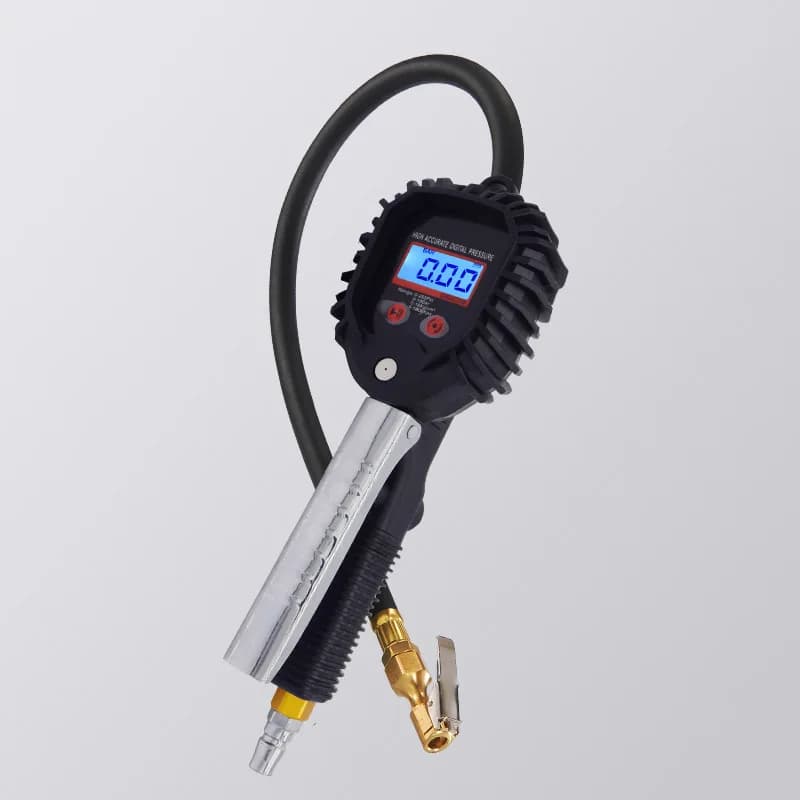 High Accuracy Tire Pressure Inflator Gauge, Car Tyre Air Pressure Tester with Rubber Hose for Auto Repair WorkshopAlibaba.co...