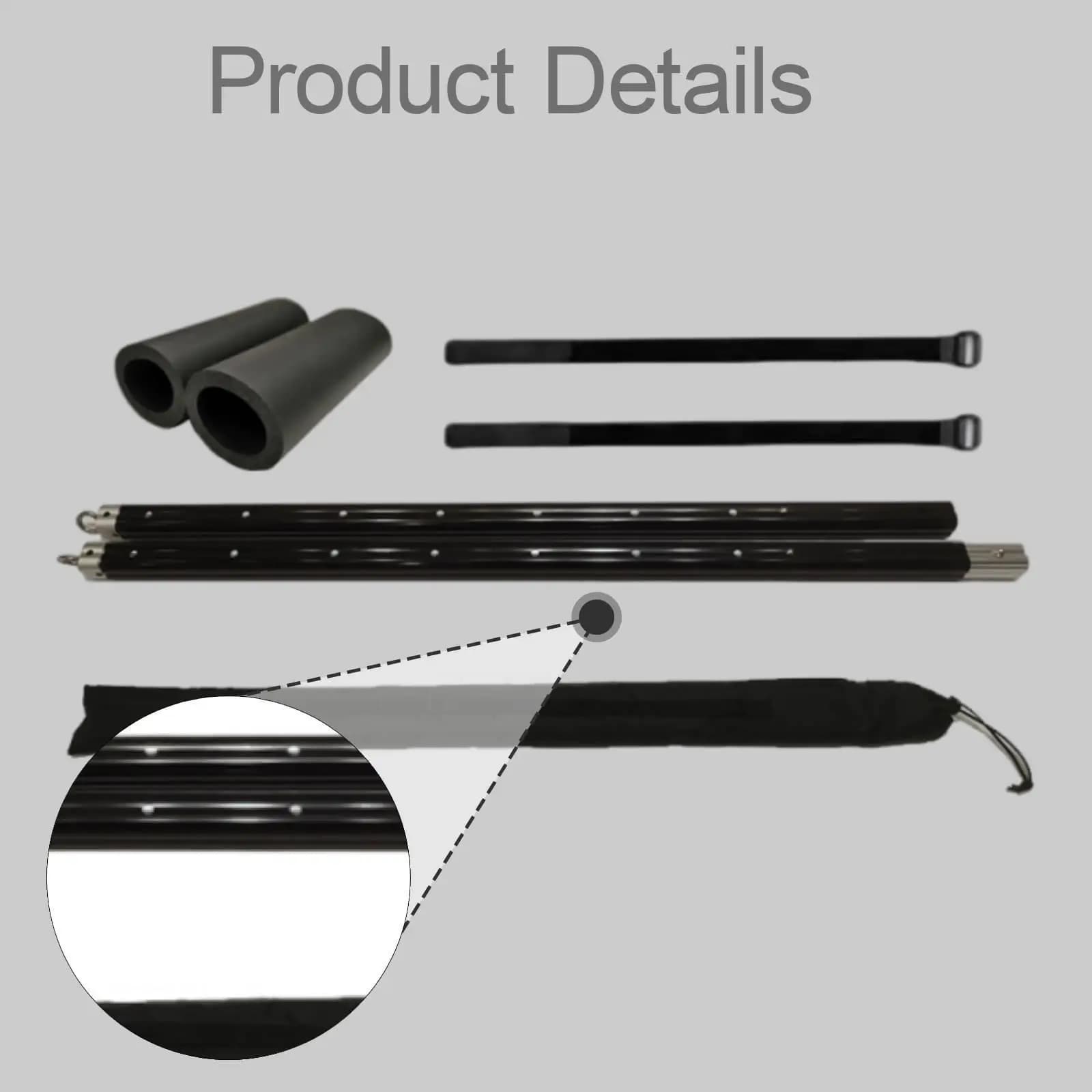 Modular Car Awning Telescopic Crossbar Reinforced Aluminum Extension Roof Horizontal Bar for Outdoor Camping Tent