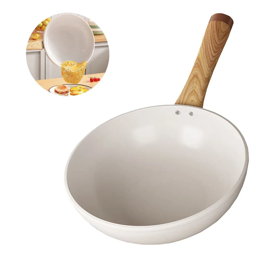 30 centimetri Wok In Ceramica Padella Padella Antiaderente Casa Bistecca Padella Pancake Fritto Fornello A Induzione Stufa A Gas Casseruola Pentole da cucina