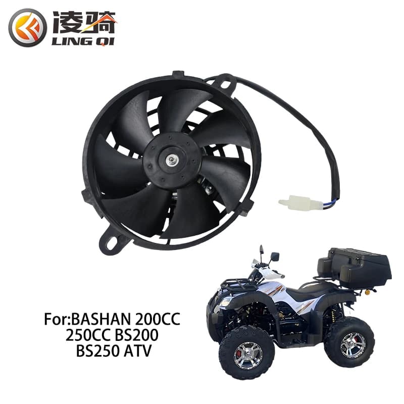 LINGQI Ventola Di Raffreddamento Del Radiatore Ventole di Raffreddamento Olio Motore Elettrico per 150cc-250cc Quad ATV 4 Ruote Go Kart Motocross Accessori