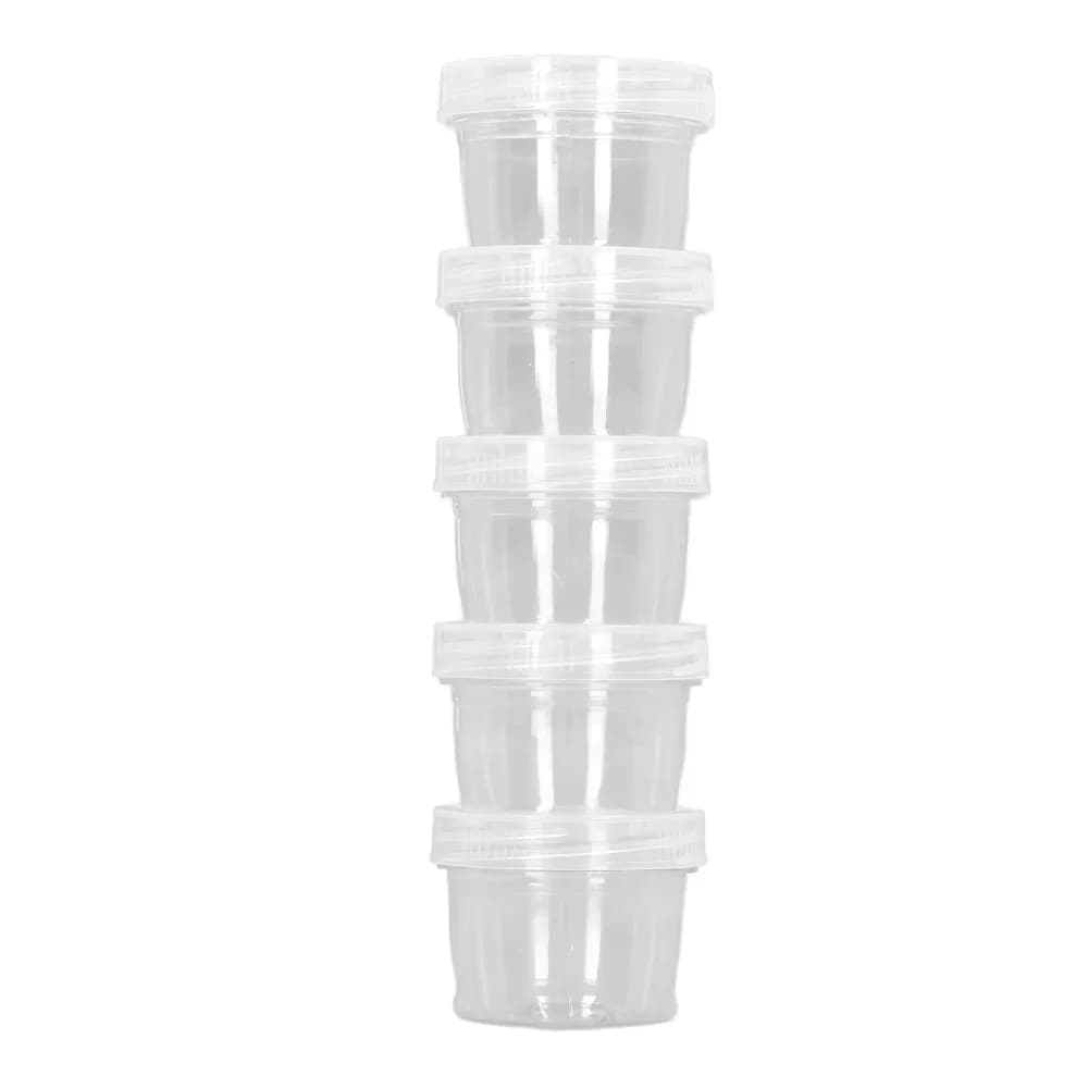 Contenitore per Spezie da Campeggio in PET Durevole, Riutilizzabile, 40ml, Portatile, con Coperchi, Set di Bottiglie per Salse da Campeggio