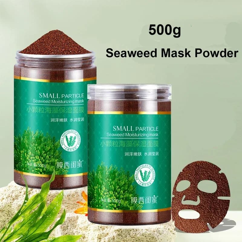 500g/650g Latte Alghe Gelatina Maschera In Polvere Piccole Particelle Alghe Marine Maschera Idratante Fango Ammorbidente Della Pelle Migliorare La Rugosità