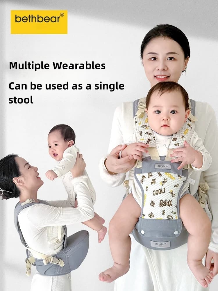 Marsupio Zaino sgabello in vita 4 in 1 Cose per neonati Accessori Kangaroo Sling Stuff Per bambini Neonato ergonomico