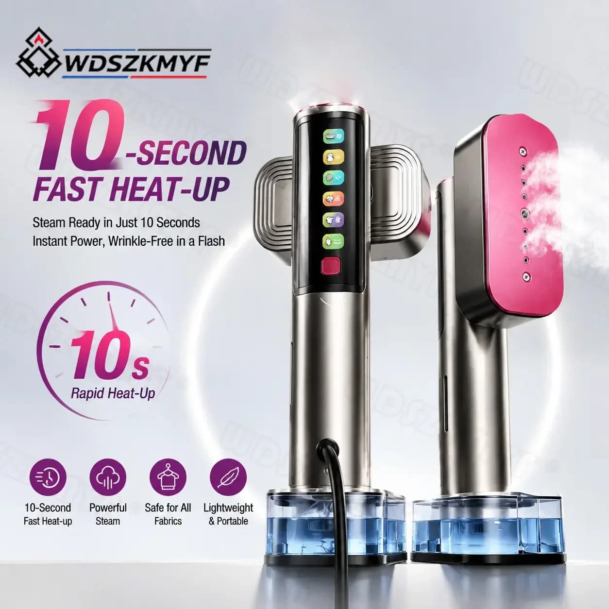 Mini Portable Handheld Steam Iron machine Folding Garment Hanging Steamer Clothes Ironing Wet Dry Ironing Machine Home Travel