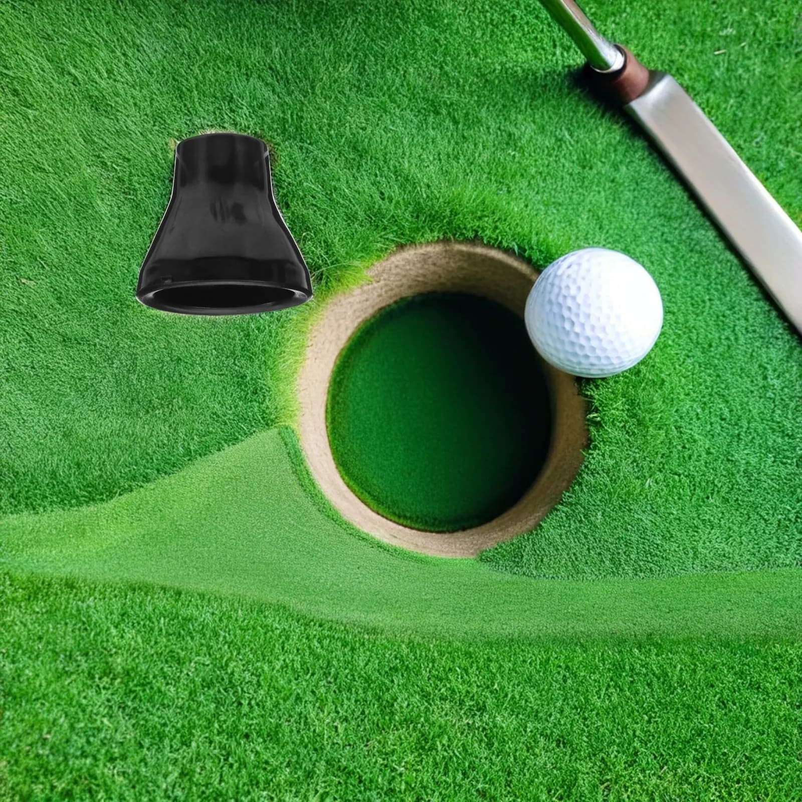 Set di 4 Strumenti Leggeri per Recuperare Palline da Golf, Bastoncini per Afferrare il Putter Senza Piegarsi, in Gomma Nera