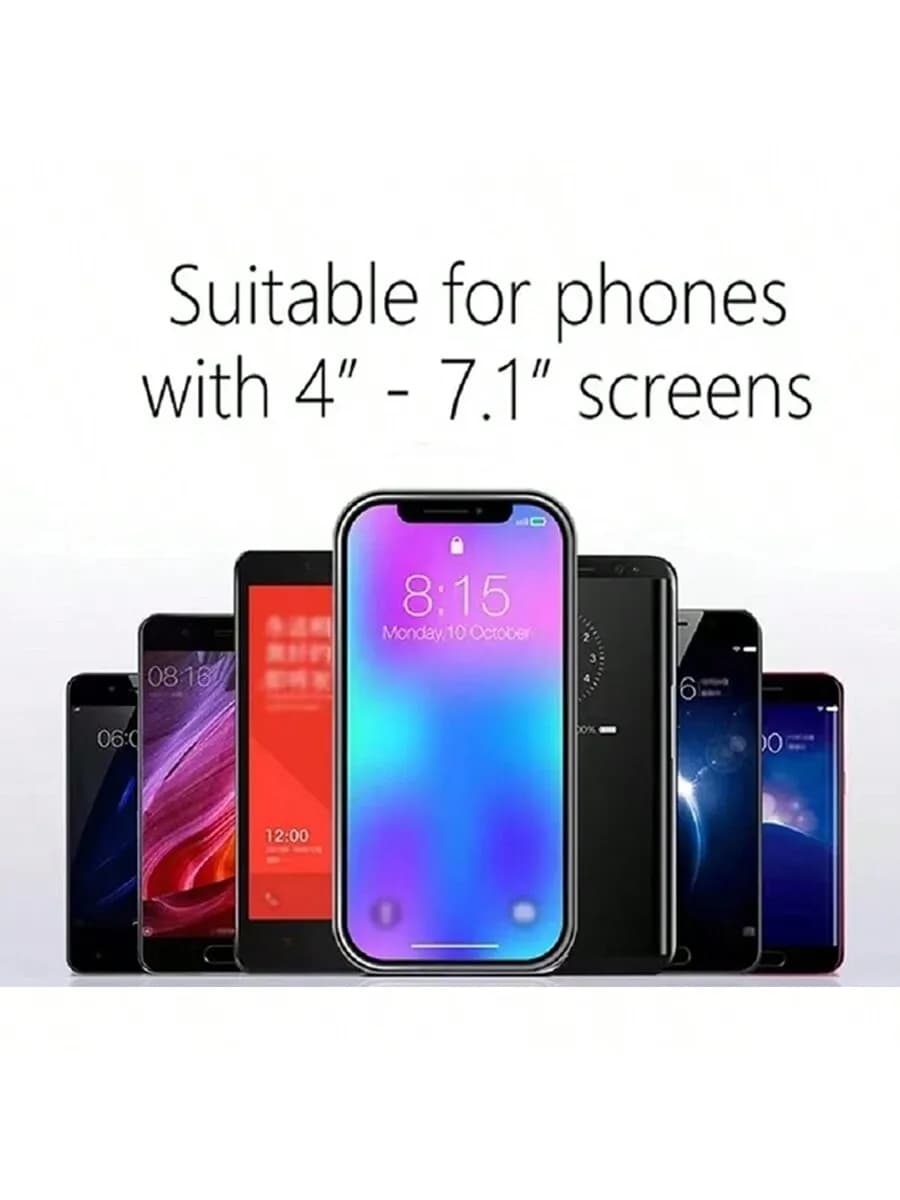 Supporto per telefono da specchietto retrovisore per auto, per schermi da 4-7,1 pollici, retrattile, multifunzionale