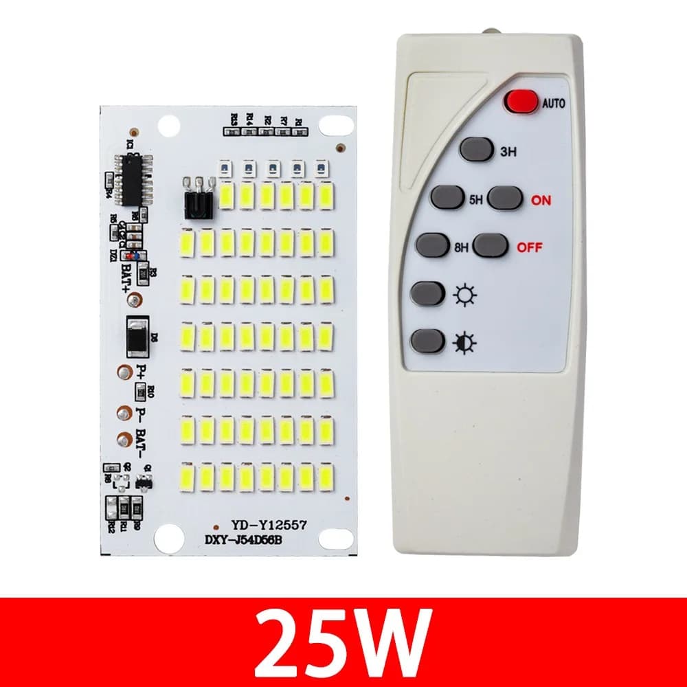 1Pcs 25/40/60/100/250W LED Solar Light Board White Light SMD5730 Light Source Panel with Remote Controller High Brightness
