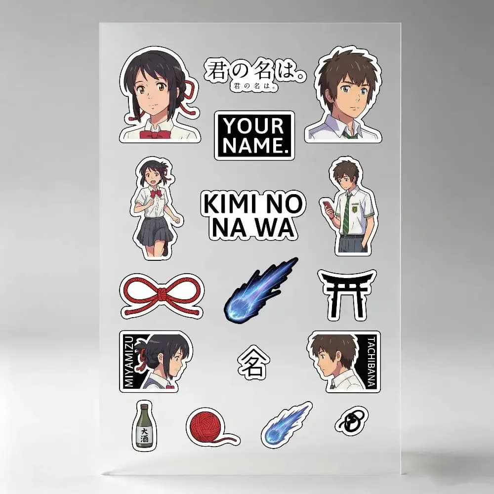 Anime Your Name Mitsuha Movie Stickers Auto Body Bumper Windows Motorcycle Laptop Walls Vinyl Decal Car Tuning Accessories