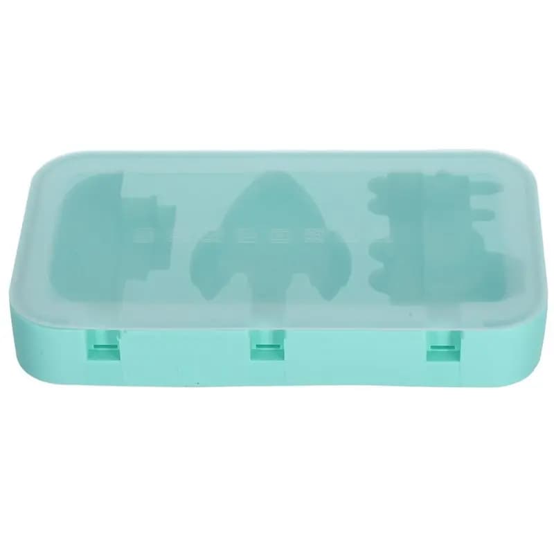 J1UL1N Set di stampi per ghiaccio in silicone per uso alimentare, colore verde, per stampi fai-da-te per ghiaccioli con bastoncini per dessert fatti in casa