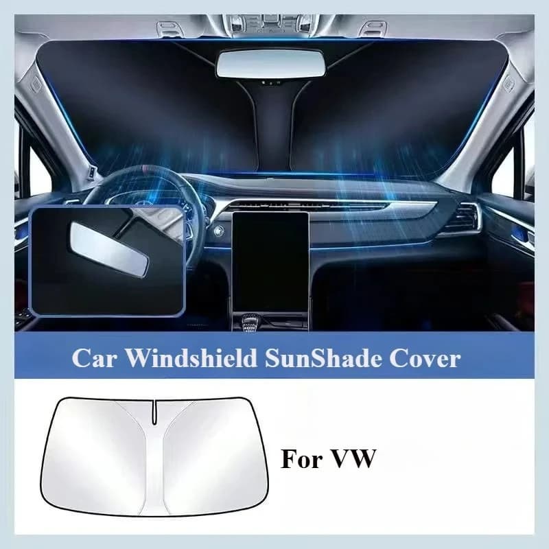 For VW Volkswagen Golf 7 MK7 Tiguan MK2 SEAT Ateca Leon FR 2 Ibiza Skoda Octavia A7 Auto Windscreen Sun Cover Solar Protection