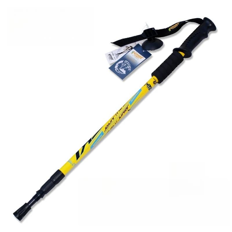 Telescopic Trekking Pole, 3-Section Aluminum Hiking Stick with Shock Absorption