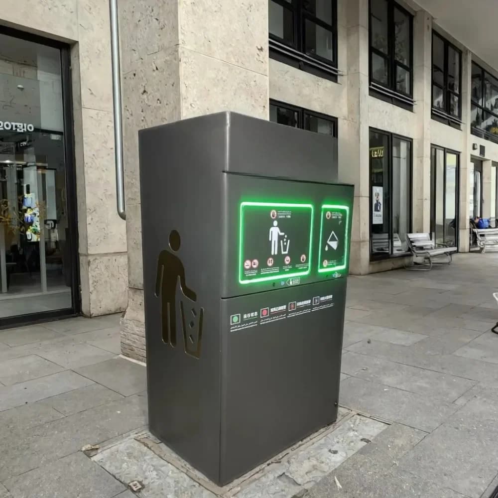 Bidone della spazzatura intelligente a 1 ingresso che ricicla l'apertura intelligente dell'induzione del bidone della spazzatura