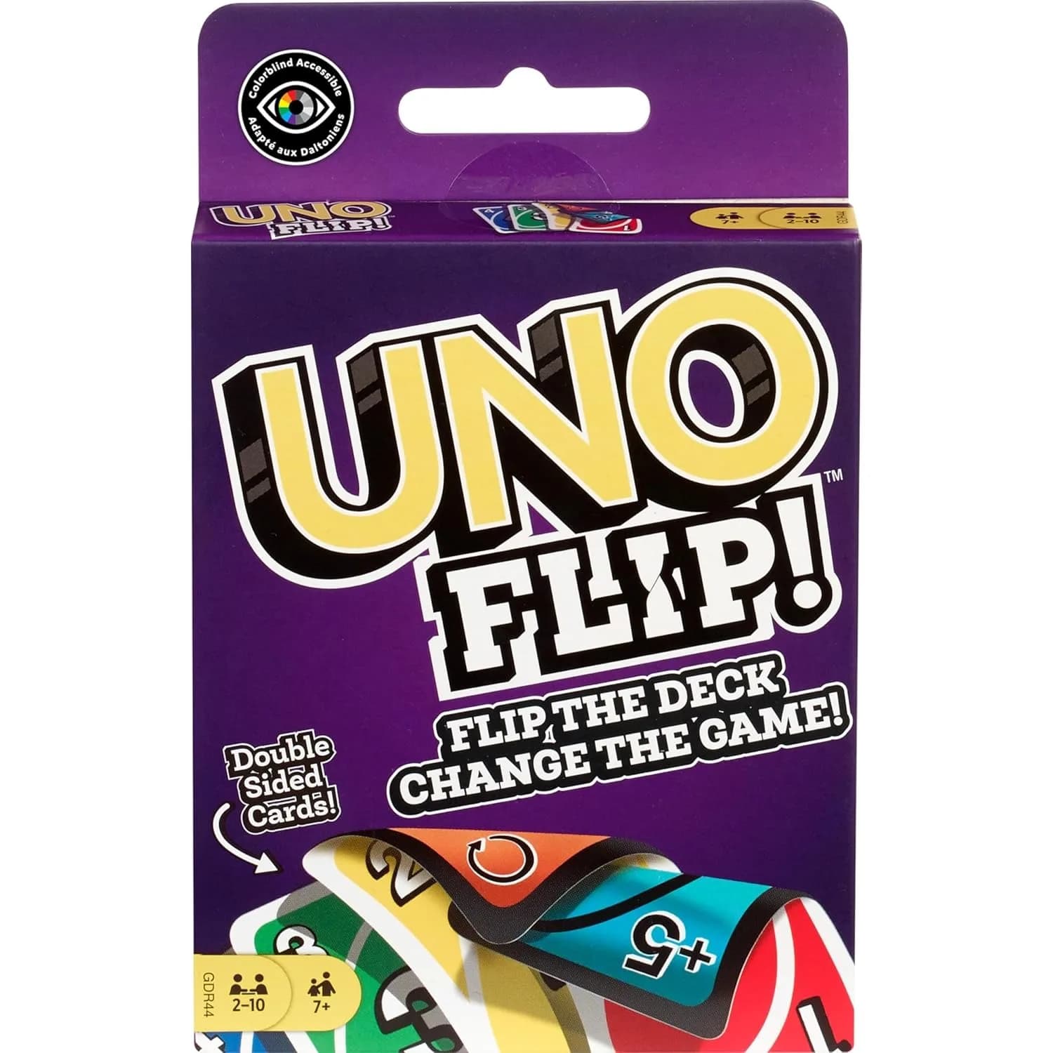 100% originale Mattel UNO Flip Card Game Deck Poker 112 carte con immagini di personaggi Geunine Brand Regali di Natale Giochi da tavolo