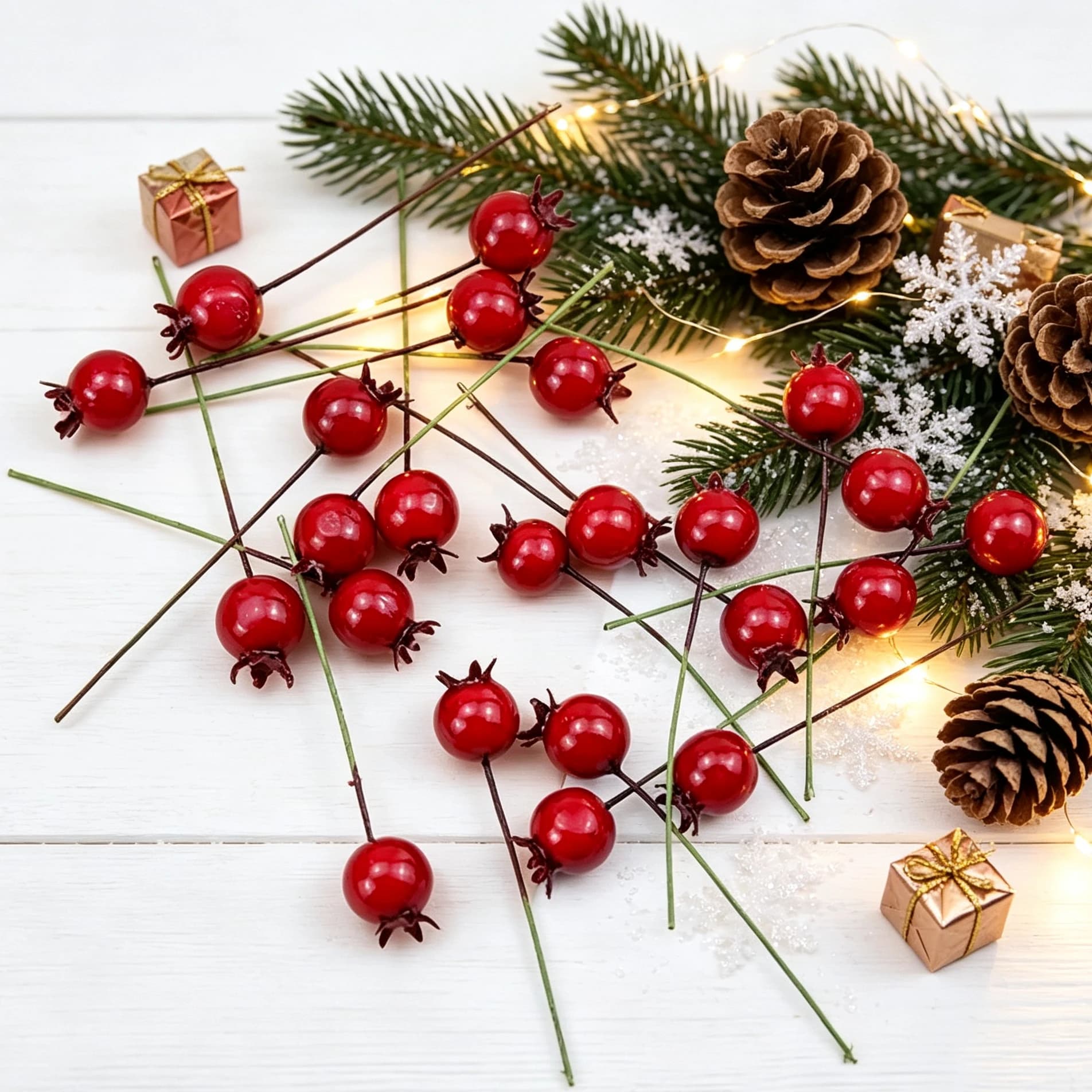 Artificial Foam Cherry Fruits Household Products Christmas Wedding Bridal Accessories Scrapbook DIY Gift Box Plants Decorations