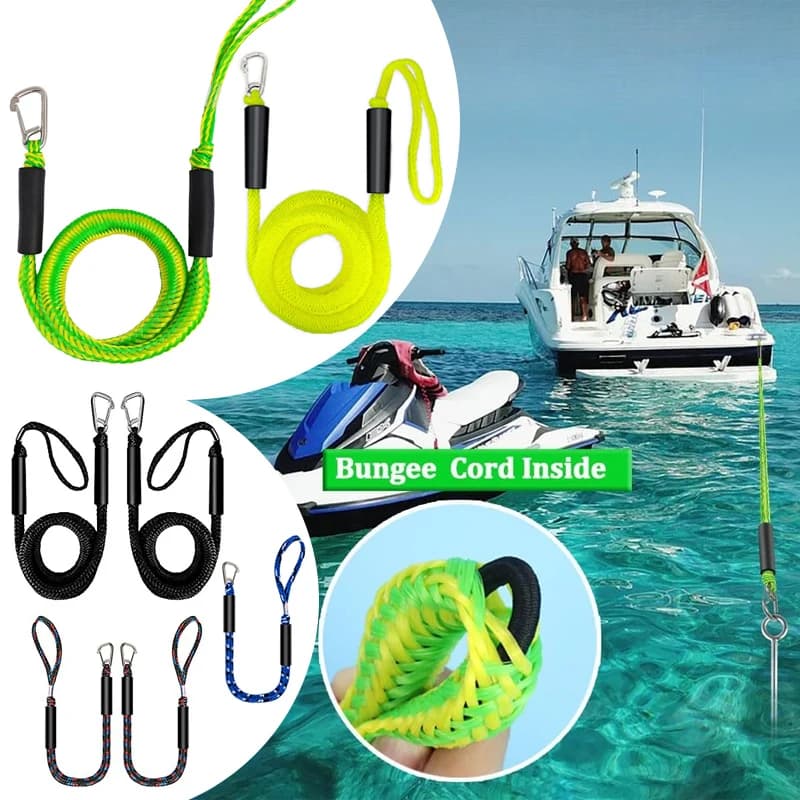 Linee di ancoraggio bungee per barche, Linee di ancoraggio bungee per barche, Corda di ancoraggio bungee per barche Linea di ancoraggio per PWC Accessori per jet ski