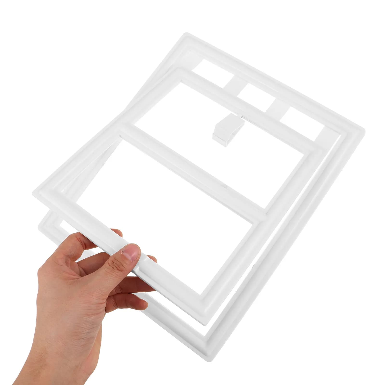Barriera Rinforzata per Gatti in Plastica, Porta per Animali Domestici, Ferma Porta, Recinzione, Barriera d'Ingresso per Cuccia, Cancello per Gatti e Cani