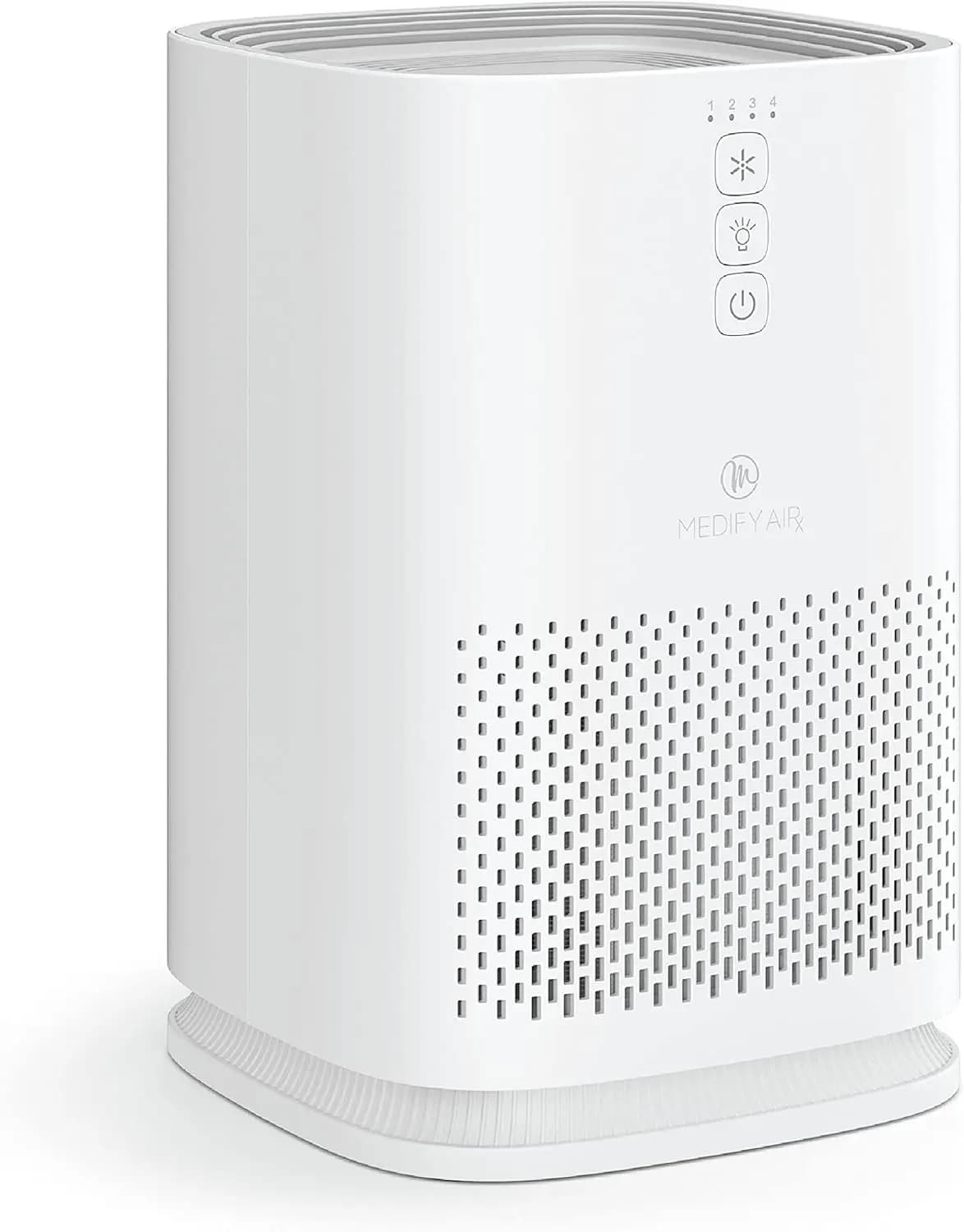 Purificatore d'aria con filtro HEPA, copre 470 piedi al minuto per fumo, odori, polline, animali domestici | Bianco
