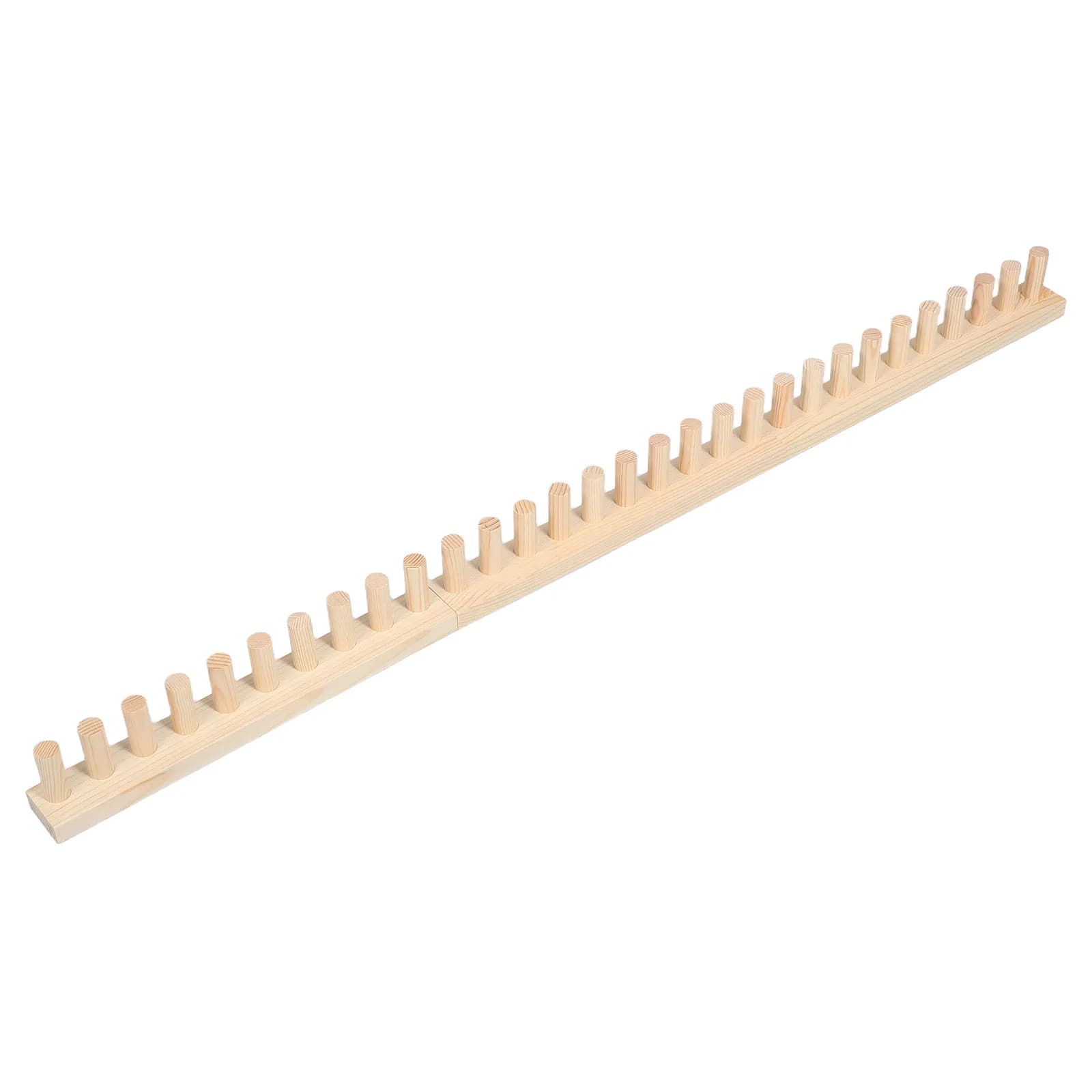Wood Knitting Loom Detachable Board Khaki Hand Yarn Loom for DIY Chunky Blankets Throws Scarf Maker Tool Weaving Board