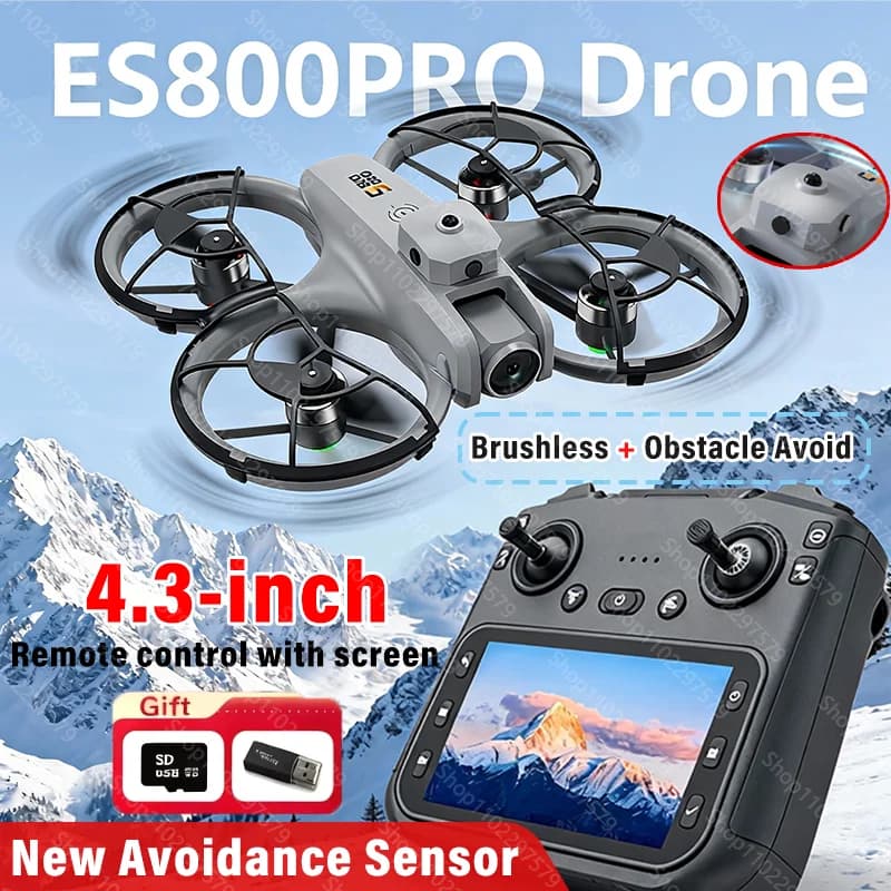 ES800Pro GPS Drone 4k Professionale Wifi Doppia Fotocamera HD Evitamento del Flusso Ottico Motore Brushless Drone Mini FPV UAV Regalo Per Adulti Capretto