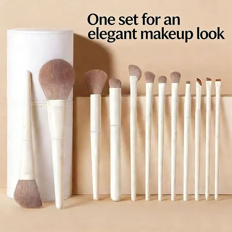 Set di pennelli per trucco morbidi e soffici, fondotinta per ombretto, polvere cosmetica per donna, fard, miscelazione, strumento di bellezza per il trucco di bellezza