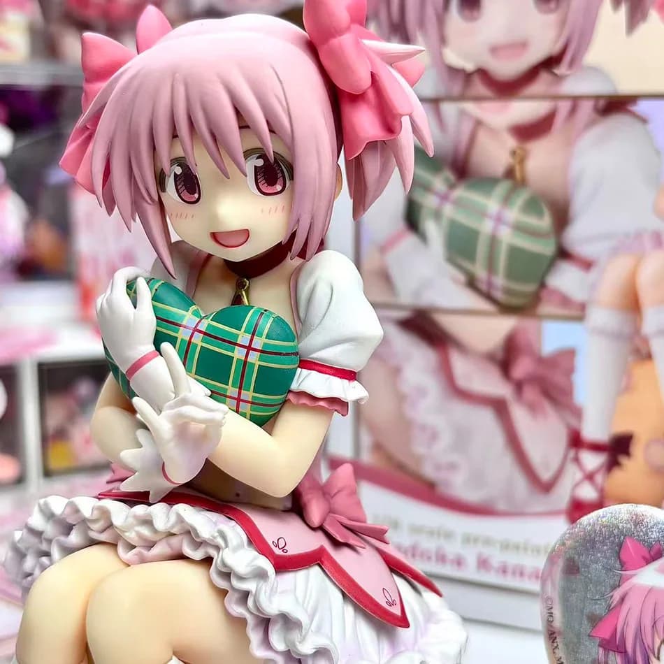 Anime Magikano 14cm Puella Magi Madoka Magica Statuetta in PVC Modello Bambola Decorazione da Scrivania Action Figure Giocattoli da Collezione Regali per Bambini
