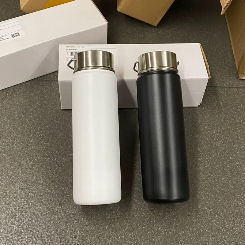 Alocup 710ml Vacuum Insulated Water Bottle Stainless Steel Thermos with Handle Portable Outdoor Sports Gift