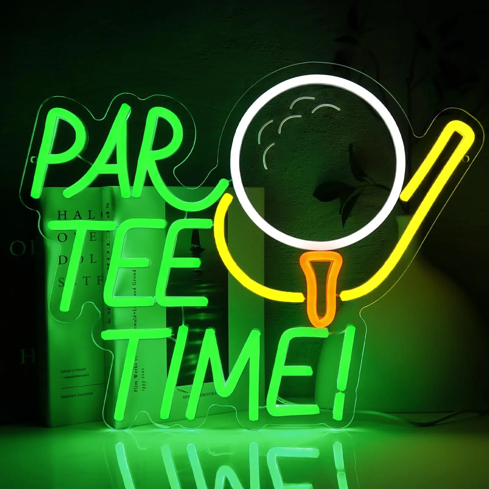 Par Tee Time Neon Golfing LED Insegna dimmerabile Pallina da golf Luci al neon per camera, feste, club, ufficio, grotta uomo, finestra, decorazione da parete