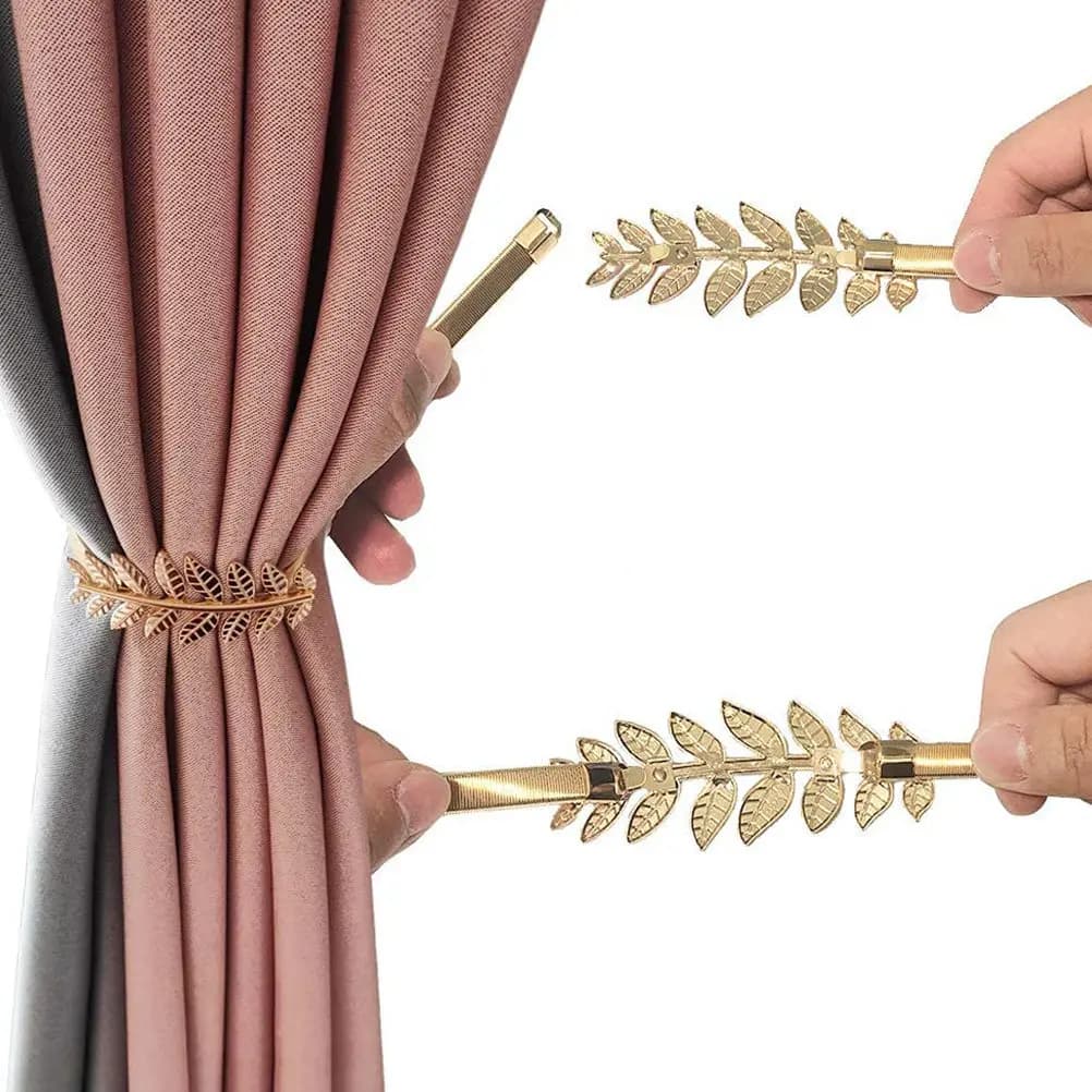 Set di 2 fermatende a molla in lega di alluminio premium, con forte forza di molla, facile utilizzo, decorativi, per soggiorno