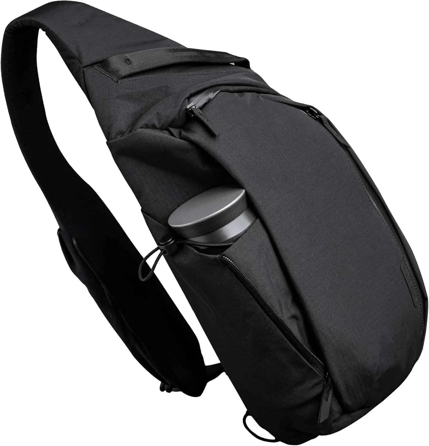 Metro Crossbody Left Shoulder 7.5L - Borsa a tracolla da uomo, Zaino a tracolla - Adatto per tablet da 11 pollici - Tracolla singola con cerniera YKK - Tasca espandibile per bottiglia d'acqua - Tasca per telefono - Nero Axoflux 210D