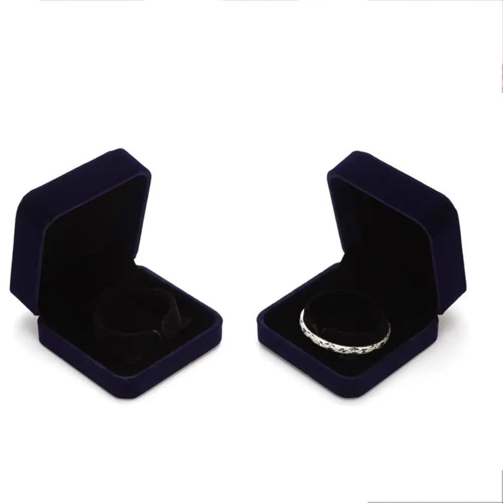 Fresh Simple Bangle Small Necklace Storage Box Bracelet Holder Case Jewelry Display Packing Gift Box Velvet Jewelry Box