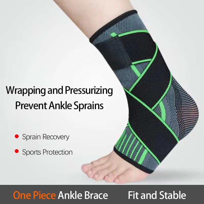 1 pezzo di supporto per caviglia palestra uomo donna basket corsa anti distorsione compressione sport protezione per caviglia lavorata a maglia in nylon elastico